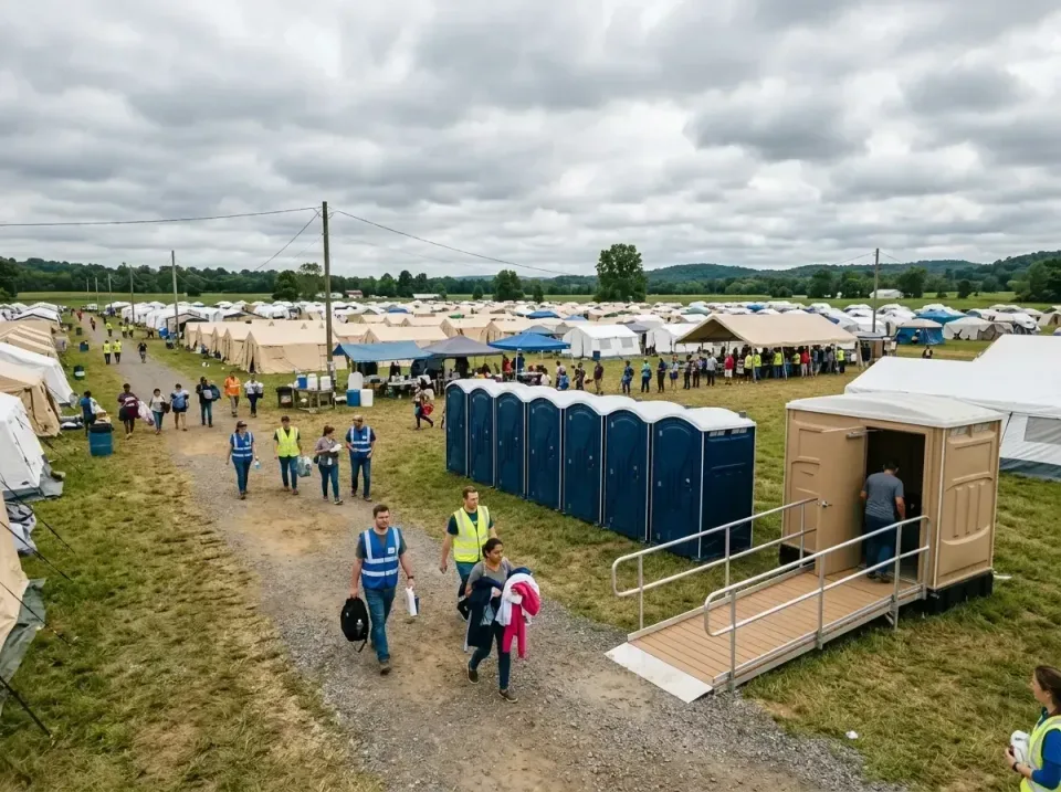 disaster-relief-camp-restrooms-010 — frequently asked questions, Dumpster & Portable Bathrooms Rental in Grand Forks AFB, ND
